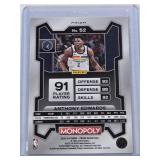 Anthony Edwards 2023-24 Panini Prizm Monopoly Purple Wave Refractor #52 - Minnesota Timberwolves Basketball Card