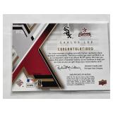 Carlos Lee 2009 Upper Deck SPX Flashback Fabrics Dual Relic #FF-CL - Chicago White Sox and Houston Astros Baseball Card