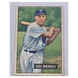 Cass Michaels 1951 Bowman #132 - Washington Senators Vintage Baseball Card