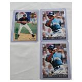 Lot of 3 Alex Rodriguez Rookie Cards Including Major League Prospects