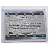 Jerry Rice 2025 Topps Glimmers and Gleam Green Wave Refractor #GG-16 and Numbered #128/149 - San Francisco 49ers Football Card