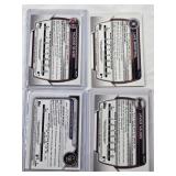 Lot of 4 1st Bowman Cards Featuring Luke Berryhill Auto, Javier Valdes Auto, Ricardo Olivar Auto, and Eriel Dihigo Auto