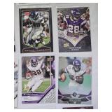 Lot of 30 Adrian Peterson Football Cards featuring various brands and designs including SP Authentic, Topps, and Donruss