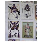 Lot of 30 Adrian Peterson Football Cards featuring various brands and designs including SP Authentic, Topps, and Donruss