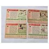 Lot of 4 Vintage 1955 Topps Baseball Cards Featuring Gair Allie, Hank Sauer, Jim Rivera, and Rip Repulski