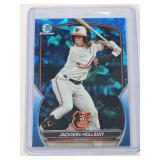 Jackson Holliday Rookie 2023 Bowman Chrome Sapphire #BDC-118 - Baltimore Orioles Baseball Card