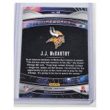 J.J. McCarthy Rookie 2024 Panini Prizm Fireworks #18 - Minnesota Vikings Football Card