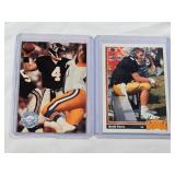 Lot of 2 Brett Favre Rookie Cards including Pro Set Platinum and Upper Deck Star Rookie