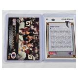 Lot of 2 Brett Favre Rookie Cards including Pro Set Platinum and Upper Deck Star Rookie