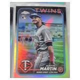 Lot of 10 Austin Martin Rookie Topps Chrome Refractors - Minnesota Twins