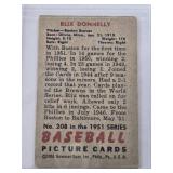 Blix Donnelly 1951 Bowman #208 - Boston Braves Vintage Baseball Card