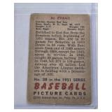 Al Evans 1951 Bowman #38 - Boston Red Sox Vintage Baseball Card