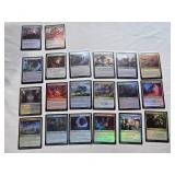 Lot of 20 Foil Magic: The Gathering Trading Cards Including Body Double, Blazing Hellhound, and More