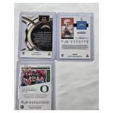Lot of 3 Justin Herbert Football Cards Including Rookie and Refractor