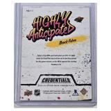 Brock Faber Rookie 2023-24 Upper Deck Credentials Highly Anticipated Insert #HA-11 - Minnesota Wild Hockey Card