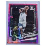 Anthony Edwards 2023-24 Panini Donruss Optic Prizm Pink #59 - Minnesota Timberwolves Basketball Card