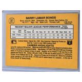 Barry Bonds Rookie 1986 Donruss 