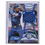 Byron Buxton 2025 Topps City Connect Tribute Game-Used Relic #TT-BB and Numbered 124/150 - Minnesota Twins Baseball Card