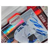 Lot of 8 Baseball Cards Most in Magnetic One Touches Featuring Jeison Guzman, Cadyn Grenier, Scott Kingery, Foster Griffin, Brian Serven, Bailey Falter, Brandon McCarthy, and A.J. Reed with Auto and N