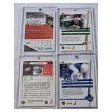 Lot of 8 Hockey Cards Most in Magnetic One Touch Cases Featuring Players Including Brenden Morrow, Dion Phaneuf, and Jaromir Jagr with Special Features Like Rookies and Limited Editions.