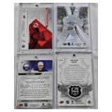 Lot of 8 Hockey Cards in Magnetic One Touch Cases Featuring Gabe Vilardi, Samuel Fagemo, Isak Rosen, Jonathan Quick, Jaden Schwartz, Jacob Perreault, Peter Stastny, and Guy Lafleur. Includes Rookie Ca