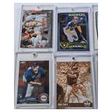 Lot of 8 Baseball Cards in Magnetic One Touch Cases with Mike Trout, Jackson Chourio, George Brett, Adley Rutschman, Craig Kimbrel, and Kodai Senga. Includes Rookie cards