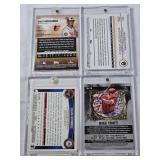 Lot of 8 Baseball Cards in Magnetic One Touch Cases with Mike Trout, Jackson Chourio, George Brett, Adley Rutschman, Craig Kimbrel, and Kodai Senga. Includes Rookie cards