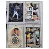 Lot of 8 Baseball Cards 7 in Magnetic One Touch Cases Featuring Mike Trout, Max Muncy, Evan Carter, Justus Sheffield, Myke Towers, Jasson Dominguez, Ben Schwartz, and Paul Skenes. Includes Rookie, All