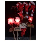 WOODEN OUTDOOR CHRISTMAS DECORATIONS.