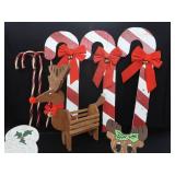 WOODEN OUTDOOR CHRISTMAS DECORATIONS.