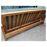 LARGE FUTON WITH MATTRESS AND PILLOWS