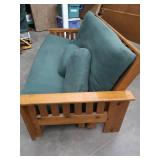LARGE FUTON WITH MATTRESS AND PILLOWS