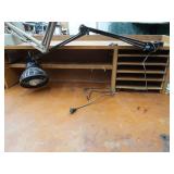 HUGE WOOD WORK BENCH WITH LIGHTS