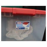 3 CHRISTMAS STORAGE  BINS.