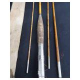 VINTAGE BAMBOO FLY ROD AND VINTAGE MAGAZINES