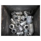 GALVANIZED BOX FILLED WITH NEW ELECTRICAL