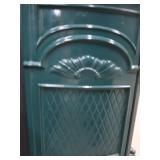 GREEN ENAMEL / CAST IRON FIRE PLACE