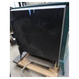 GREEN ENAMEL / CAST IRON FIRE PLACE