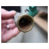 GREEN ENAMEL / CAST IRON FIRE PLACE