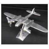 CAST ALUMINUM DESK MODEL AIRPLANE