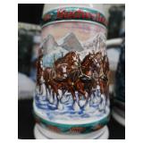COLLECTIBLE BUDWEISER HOLIDAY STEINS