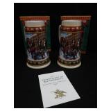 COLLECTIBLE BUDWEISER HOLIDAY STEINS.