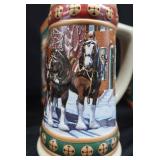 COLLECTIBLE BUDWEISER HOLIDAY STEINS.