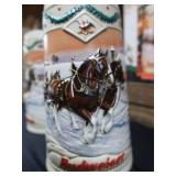 COLLECTIBLE BUDWEISER HOLIDAY STEINS.