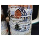 COLLECTIBLE BUDWEISER HOLIDAY STEINS.