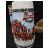 COLLECTIBLE BUDWEISER HOLIDAY STEINS.