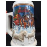 COLLECTIBLE BUDWEISER HOLIDAY STEINS.