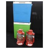 VINTAGE COLEMAN PARTY STACKERS / 2 HURRICANE LANTERNS (NEW)