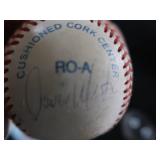 SIGNED GAME BALL, VINTAGE SPORTS PENNANTS AND MEMORABILIA