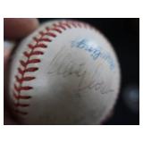 SIGNED GAME BALL, VINTAGE SPORTS PENNANTS AND MEMORABILIA